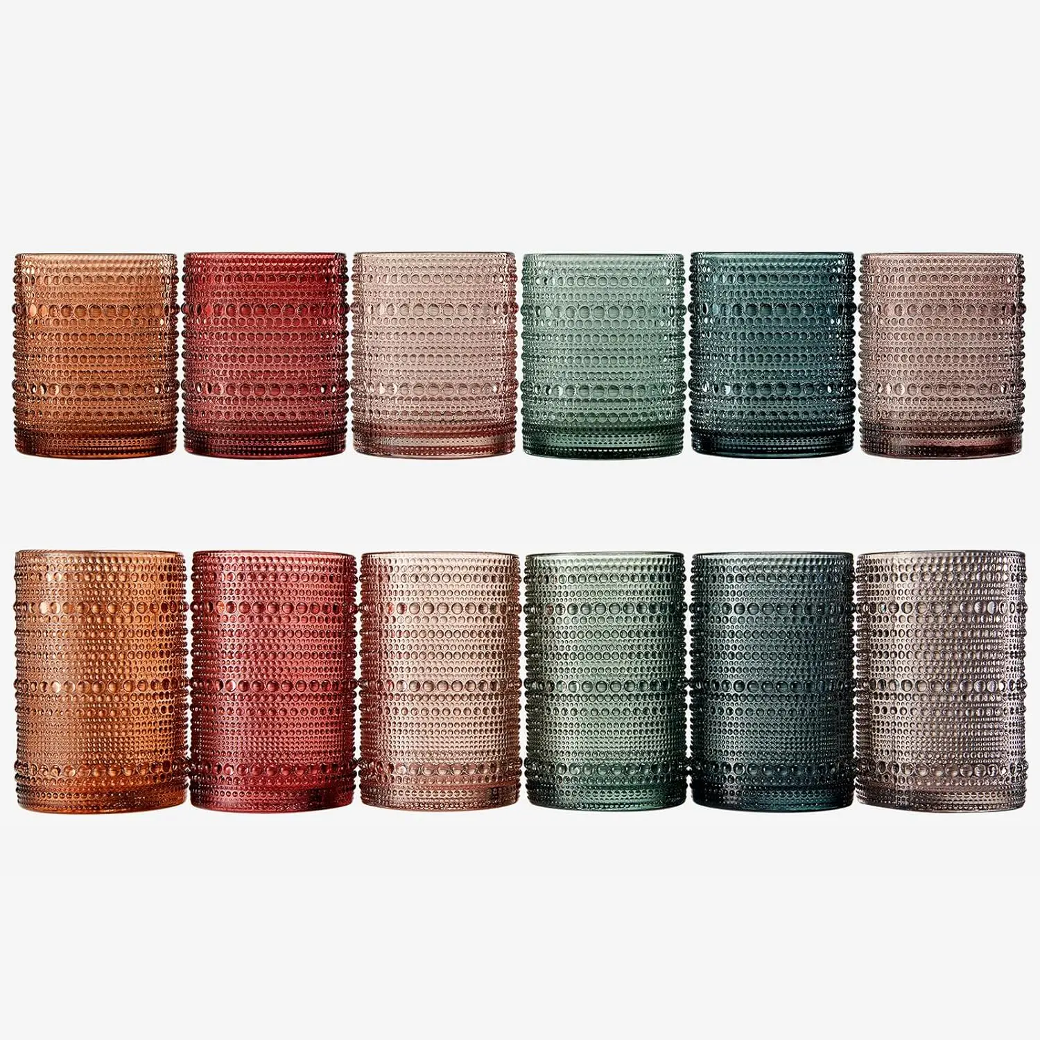 Hobnail Beaded Highball Drinki - Highball Glass Set ulasan dan harga