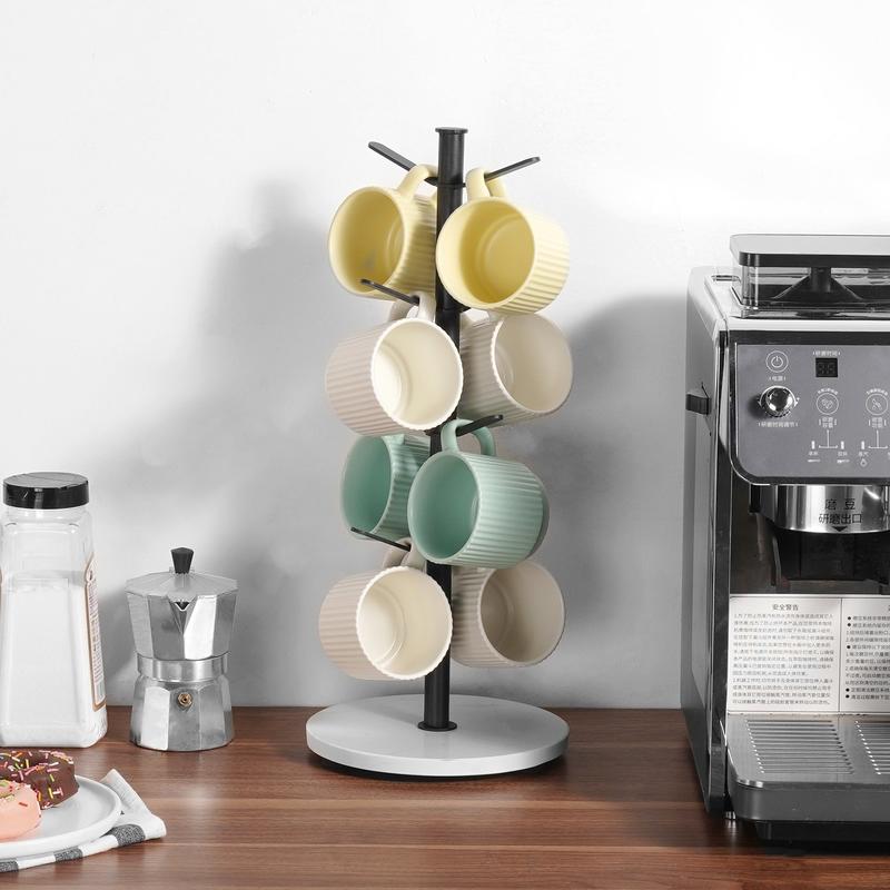 Mug Holder Tree with Marble Ba - Home Bar And Counter ulasan dan harga