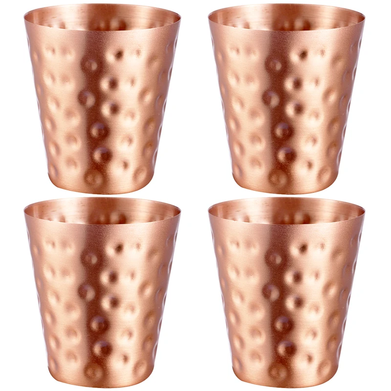 4Pcs New 100% Copper Cups Pure - Mule Copper Mug ulasan dan harga