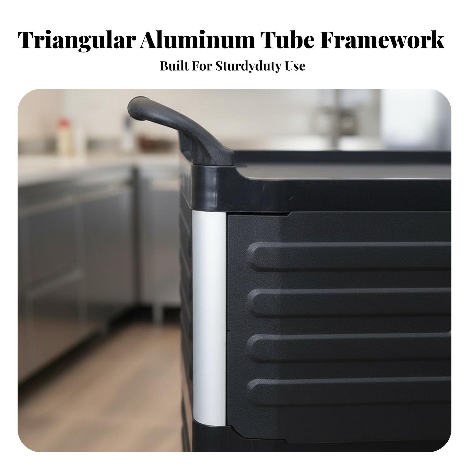 3-Tier utility Cart with caste - Home Bar Shelf ulasan dan harga