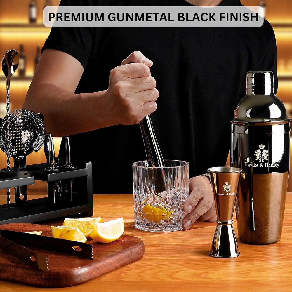 Cocktail Shaker Bar Set with i - Cocktail Recipe Book ulasan dan harga