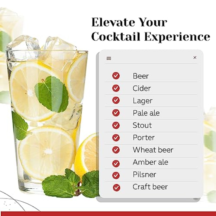 Bulk Classic Premium Beer Pint - Highball Glass Set ulasan dan harga