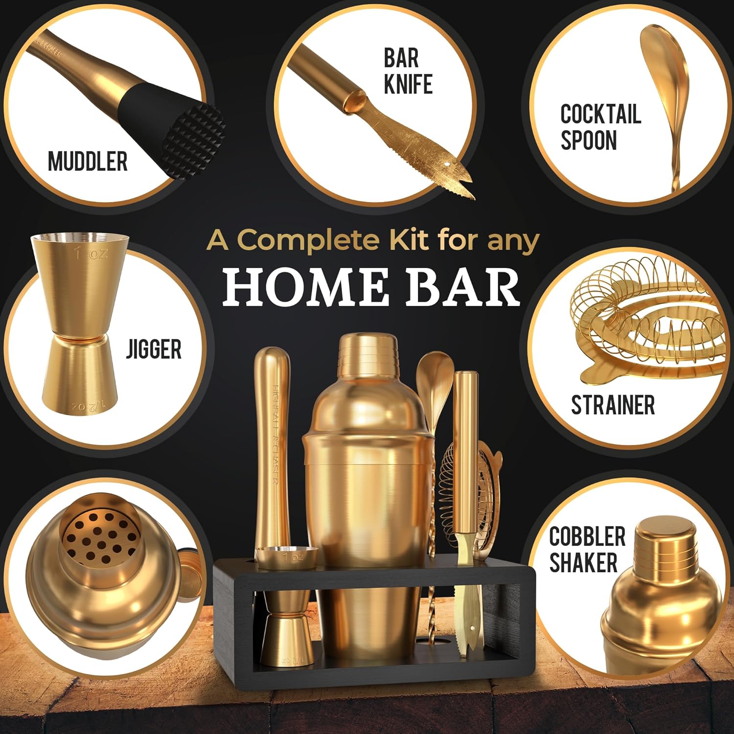 Antique Gold Cocktail Shaker S - Cocktail Recipe Book ulasan dan harga