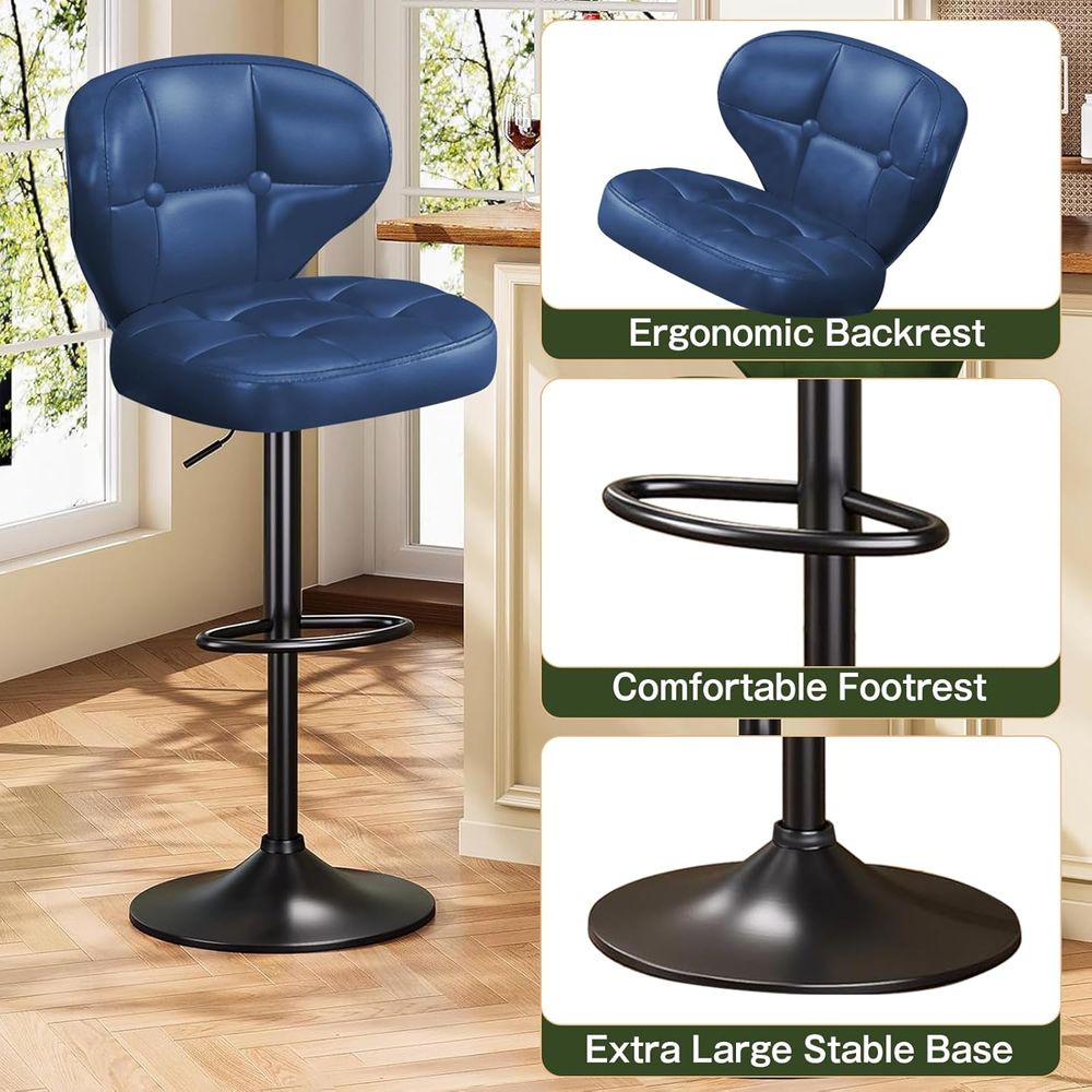 Set of 6 Adjustable Swivel Bar - Home Bar Stools ulasan dan harga