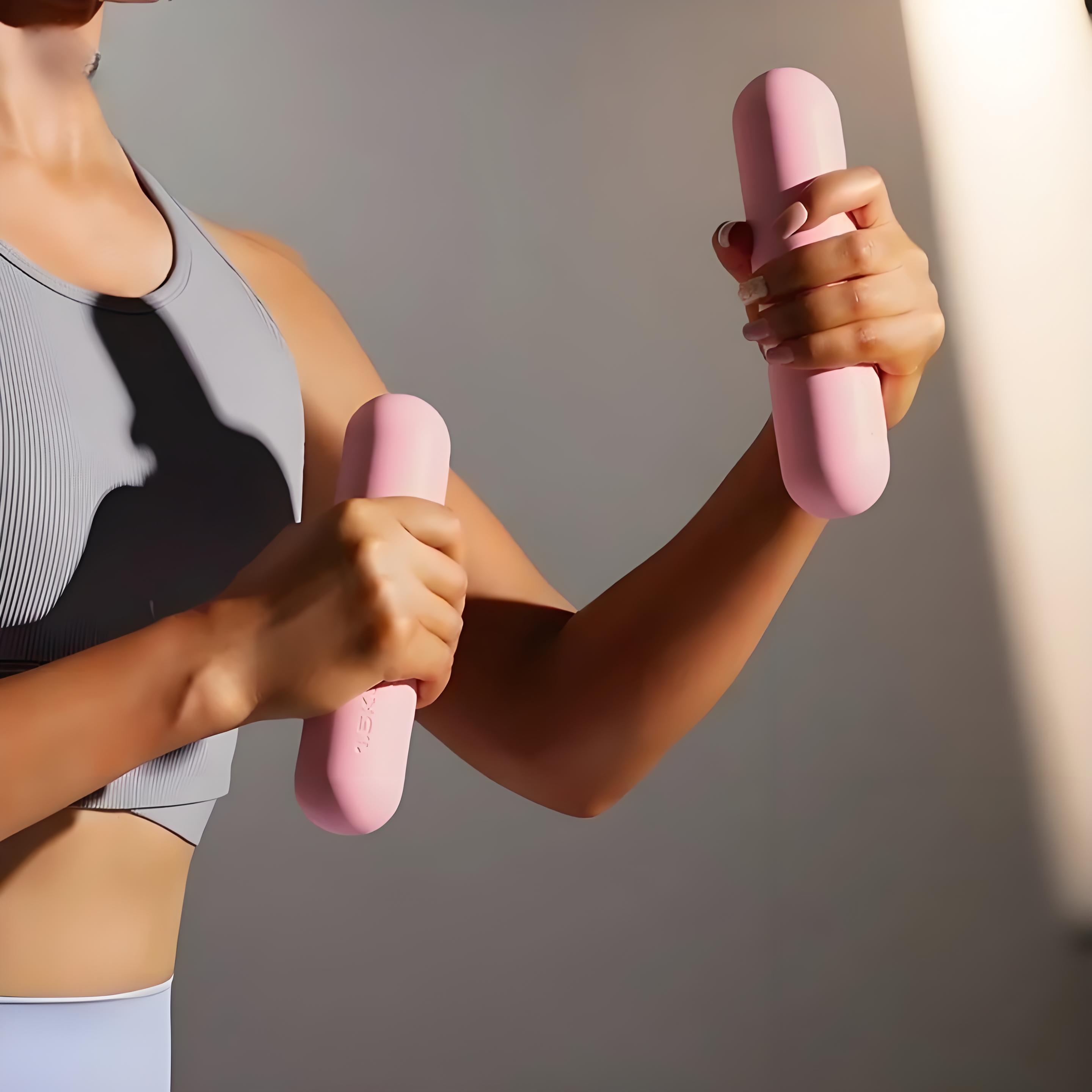 Barbell Bar Beam Silicone Dumb - Bar Mat Rubber ulasan dan harga