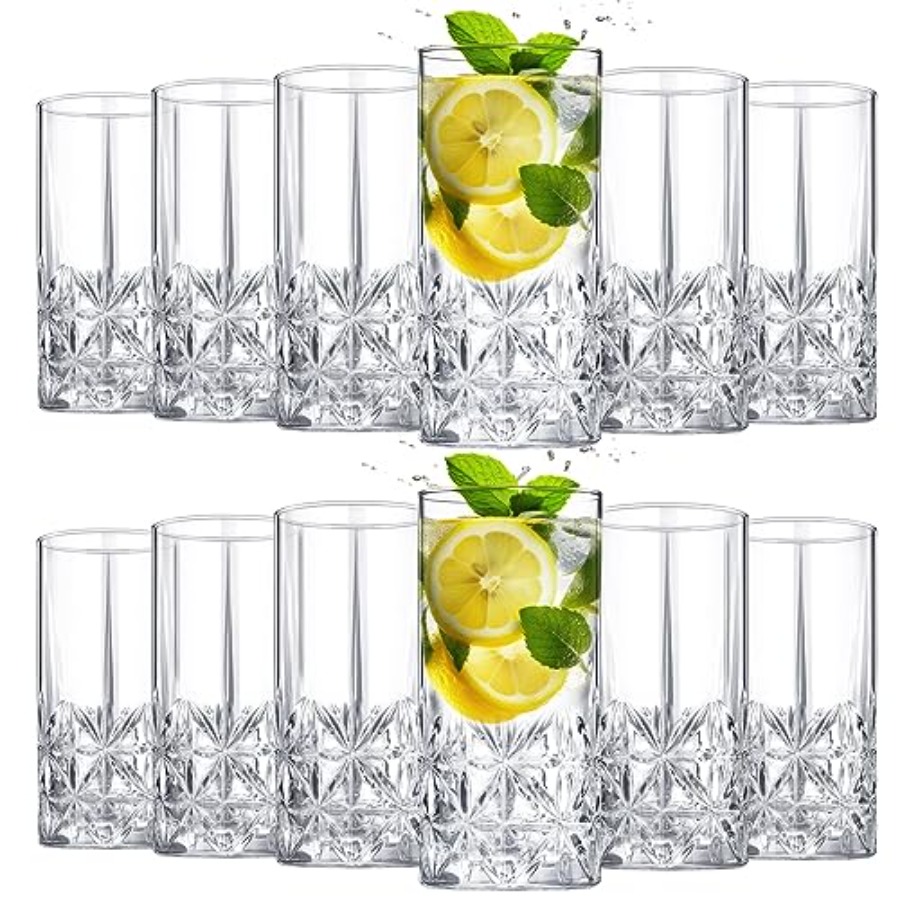 Set of 12 Tall Highball Glasse - Highball Glass Set ulasan dan harga
