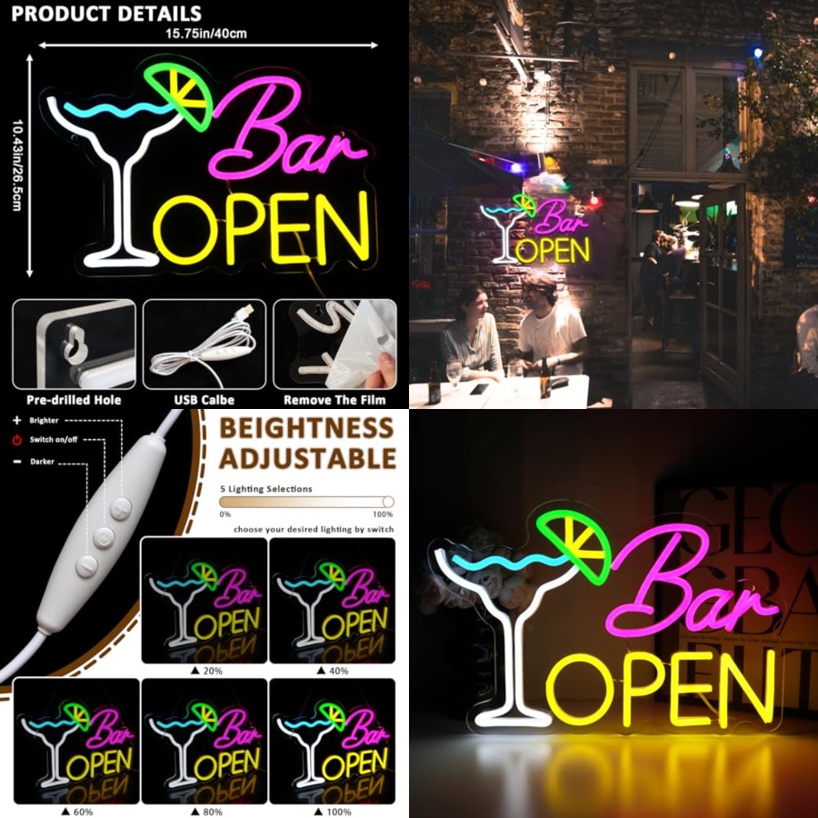 Sign for Business, Neon Open S - Home Bar Signs ulasan dan harga