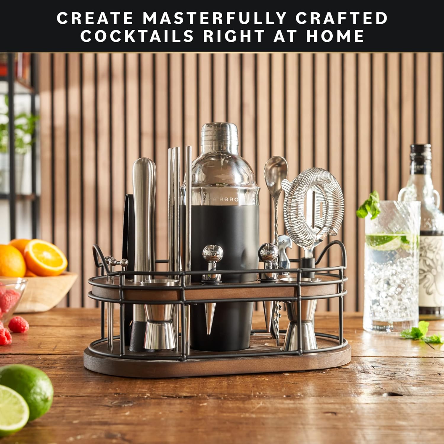 Bartender Kit - 22-Piece Cockt - Cocktail Recipe Book ulasan dan harga