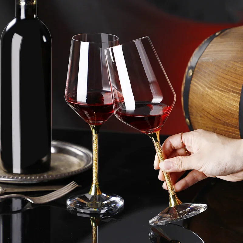420ml Gold crystal red wine gl - Highball Glass Set ulasan dan harga