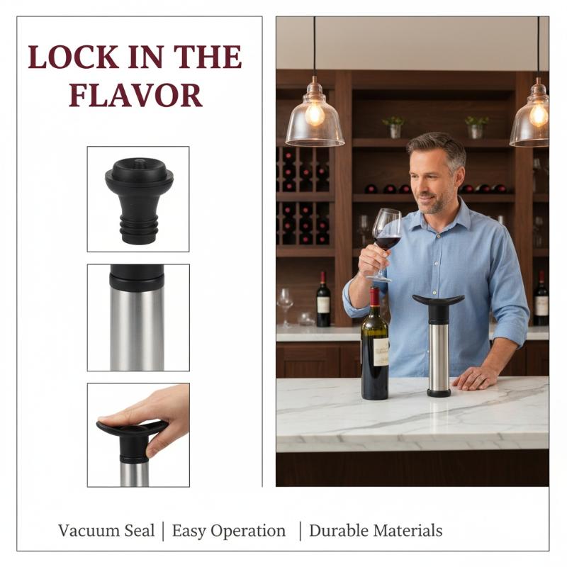 Vacuum Pump Preserver Wine Sav - Wine Preservation Pump ulasan dan harga