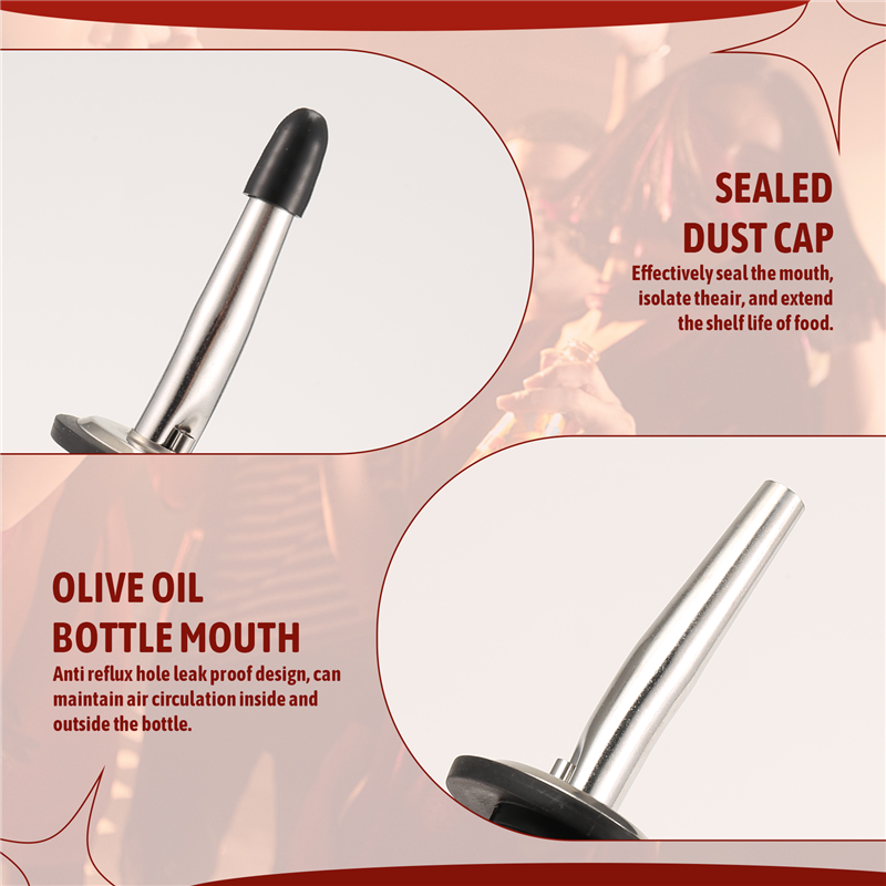 AEE2-6Pcs Stainless Steel Pour - Speed Pourer Cap ulasan dan harga