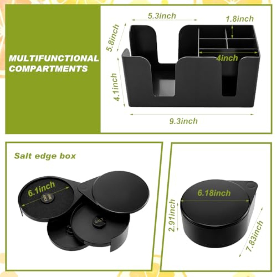 23 Pcs Bartender Supplies Kit  - Garnish Tray Set ulasan dan harga