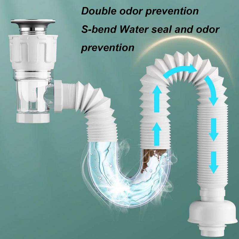 Telescoping Anti-odor Drain Pi - Home Bar Sink ulasan dan harga