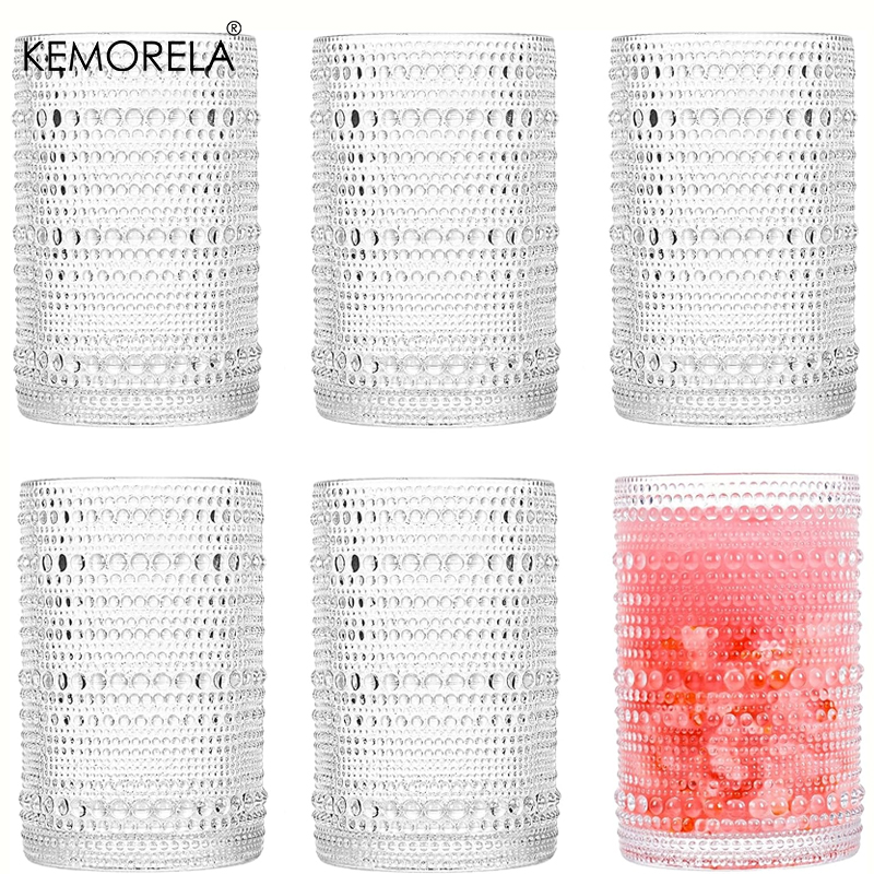 15oz Hobnail Drinking Glasses  - Highball Glass Set ulasan dan harga