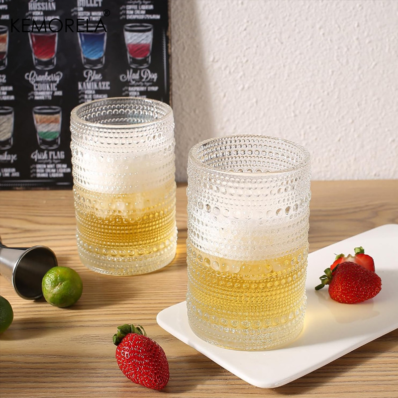 15oz Hobnail Drinking Glasses  - Highball Glass Set ulasan dan harga