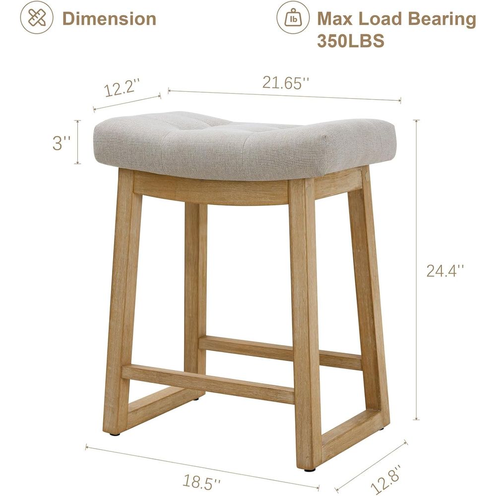 Set of 3, 24 Upholstered Count - Home Bar Stools ulasan dan harga