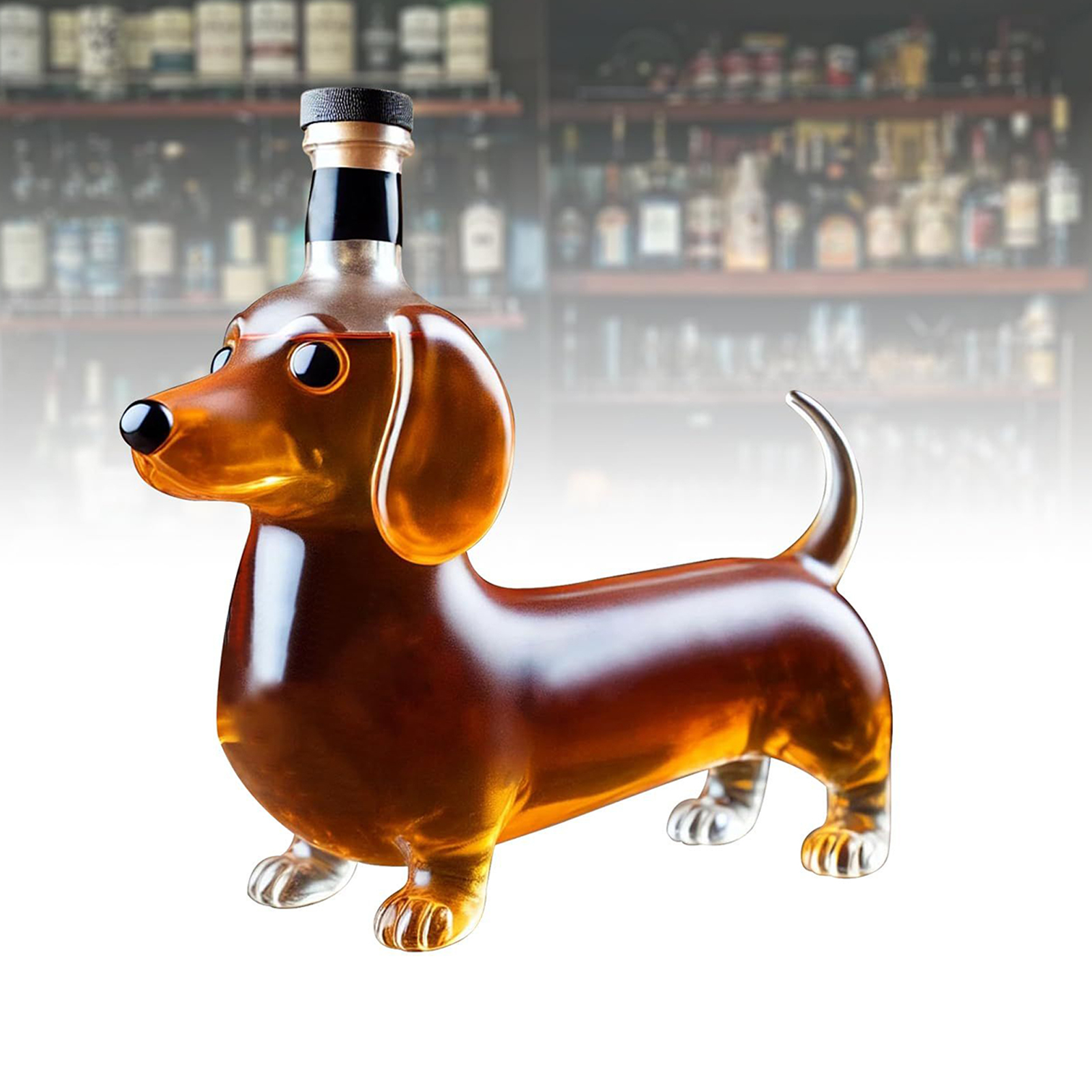 Whiskey Glass Liquor Bottle Da - Home Bar Shelf ulasan dan harga