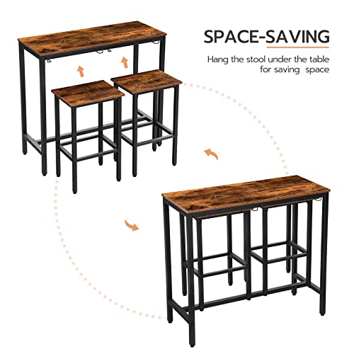 Industrial Bar Height Table Wi - Home Bar Stools ulasan dan harga
