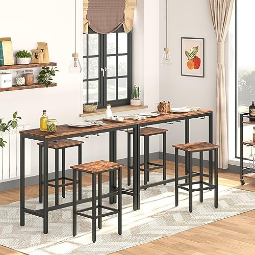Industrial Bar Height Table Wi - Home Bar Stools ulasan dan harga