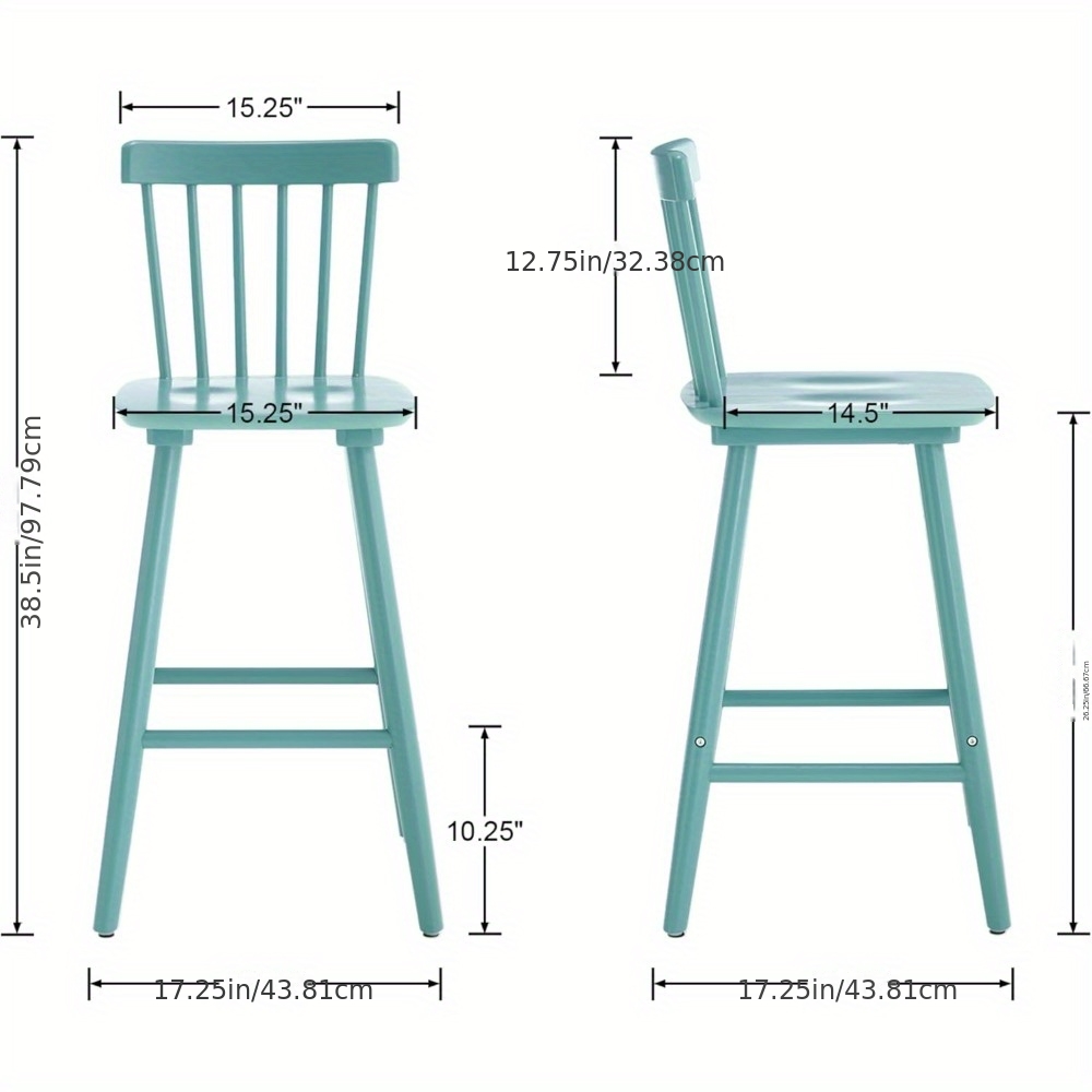 Bar Stools Set of 2, 26 Inch C - Home Bar And Counter ulasan dan harga