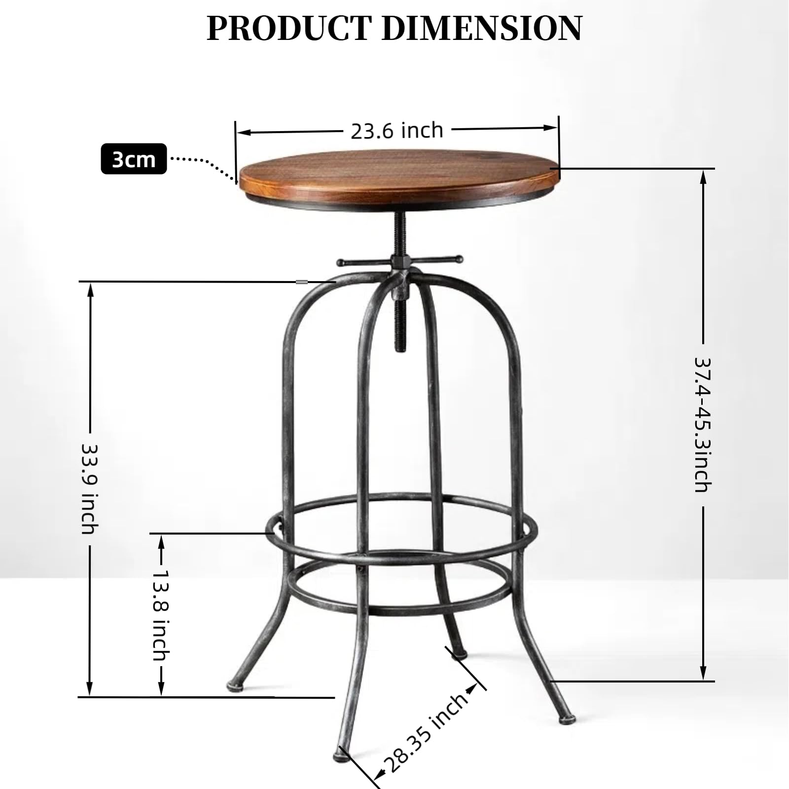 Industrial Bar Stool Height Ad - Home Bar Stools ulasan dan harga