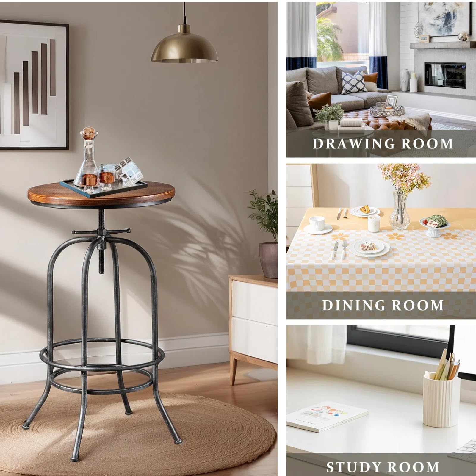Industrial Bar Stool Height Ad - Home Bar Stools ulasan dan harga