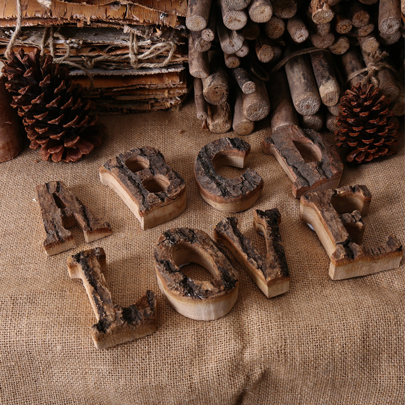 Wooden Letters Home Decor Alph - Home Bar Shelf ulasan dan harga
