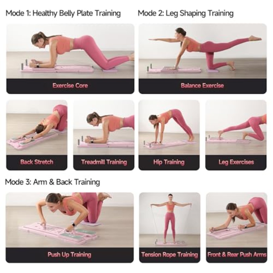 7-in-1 Foldable Pilates Board  - Home Bar Setup Kit ulasan dan harga