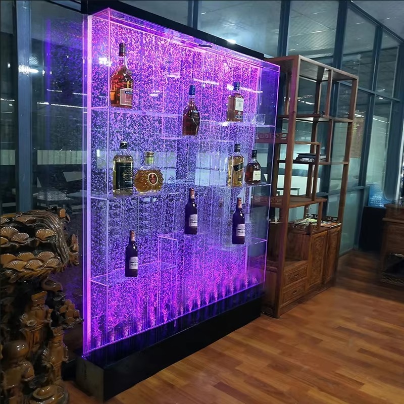 Customized Acrylic LED Water B - Home Bar Shelves ulasan dan harga