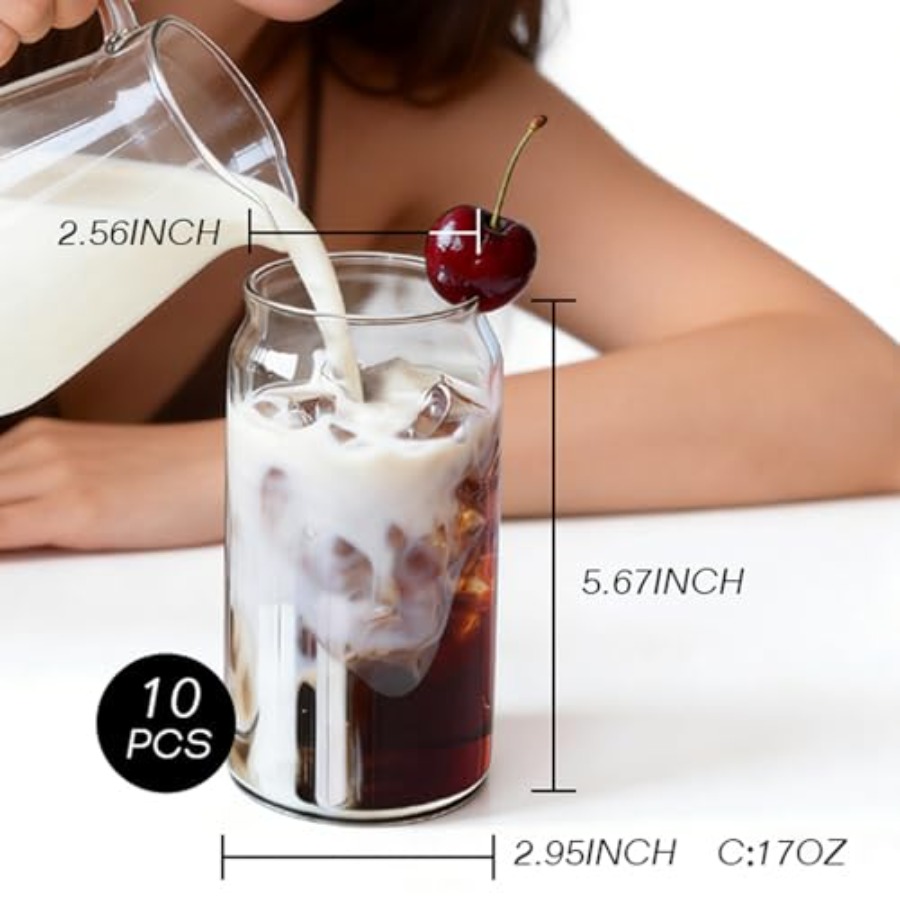 Drinking Glasses Set of 10, 17 - Highball Glass Set ulasan dan harga