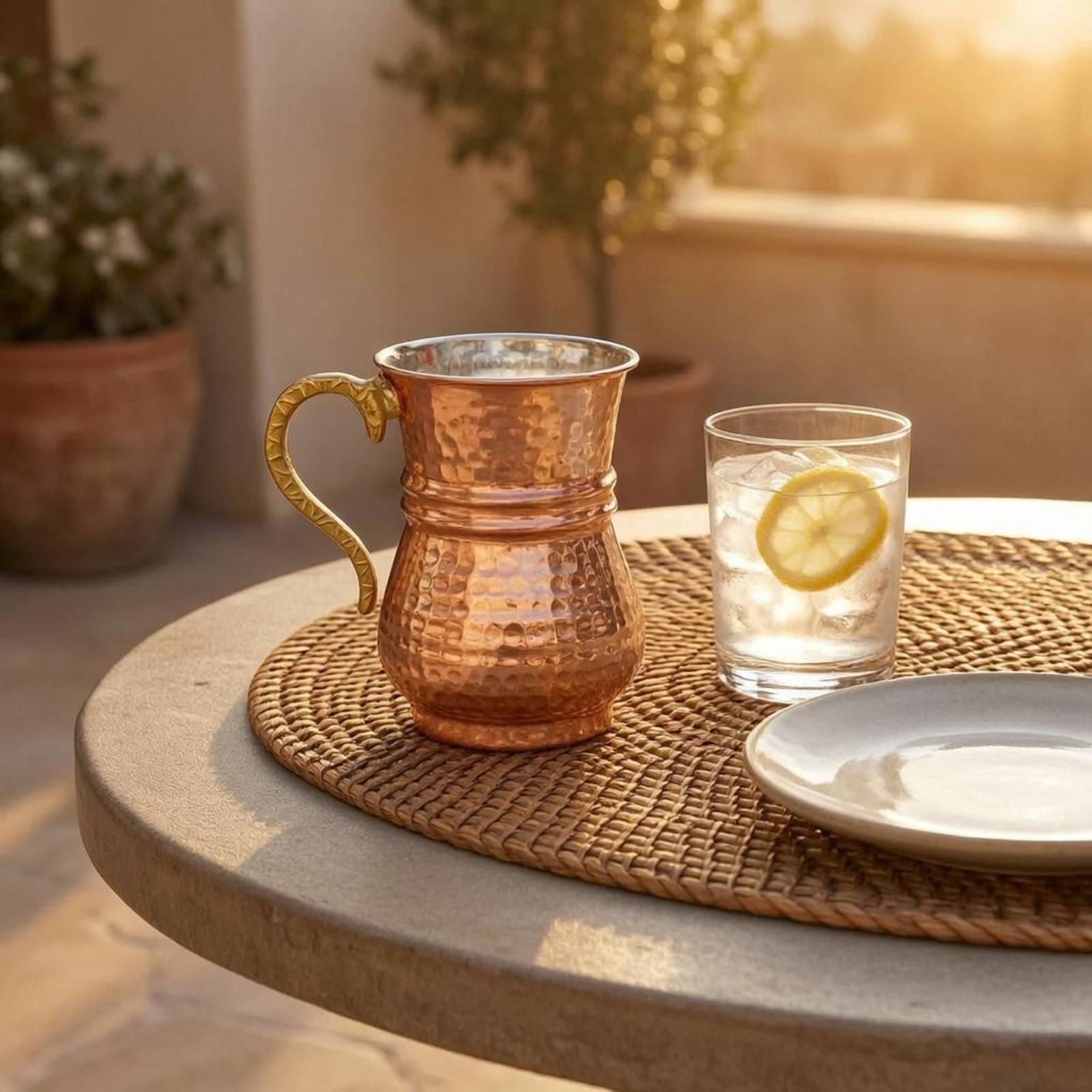 Metal Cup with Handle Flared R - Mule Copper Mug ulasan dan harga