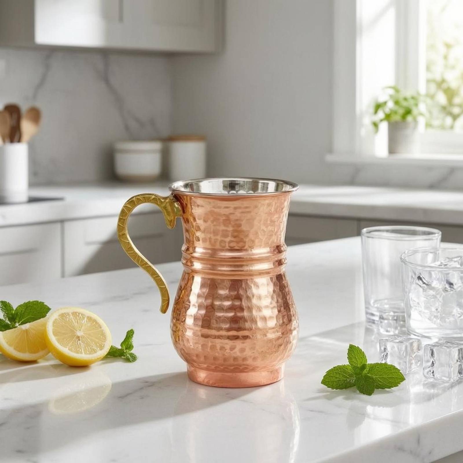 Metal Cup with Handle Flared R - Mule Copper Mug ulasan dan harga