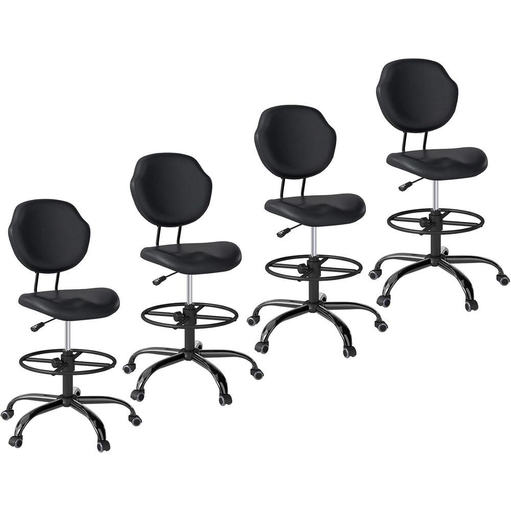 Ergonomic Swivel Chair with Lu - Home Bar Stools ulasan dan harga