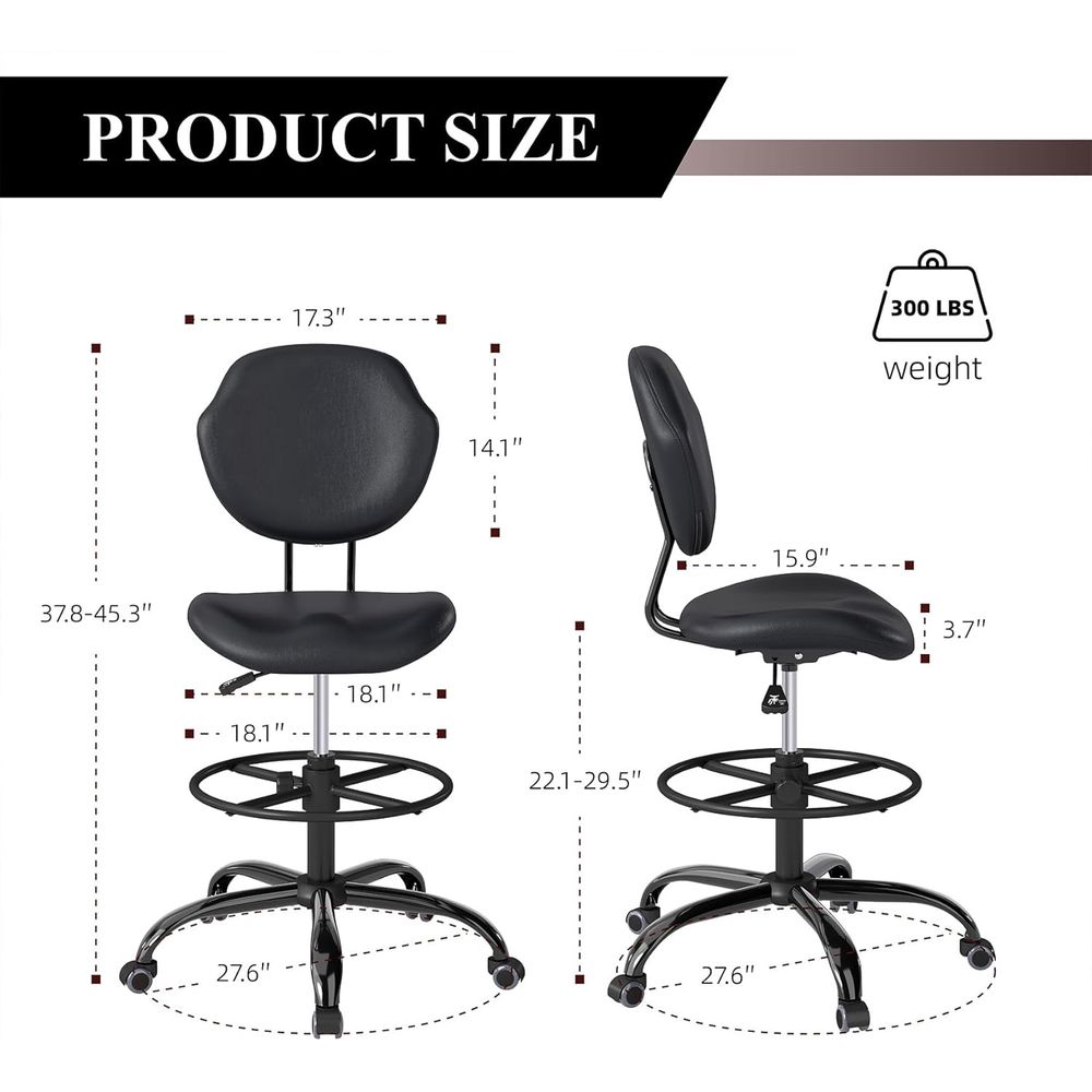 Ergonomic Swivel Chair with Lu - Home Bar Stools ulasan dan harga