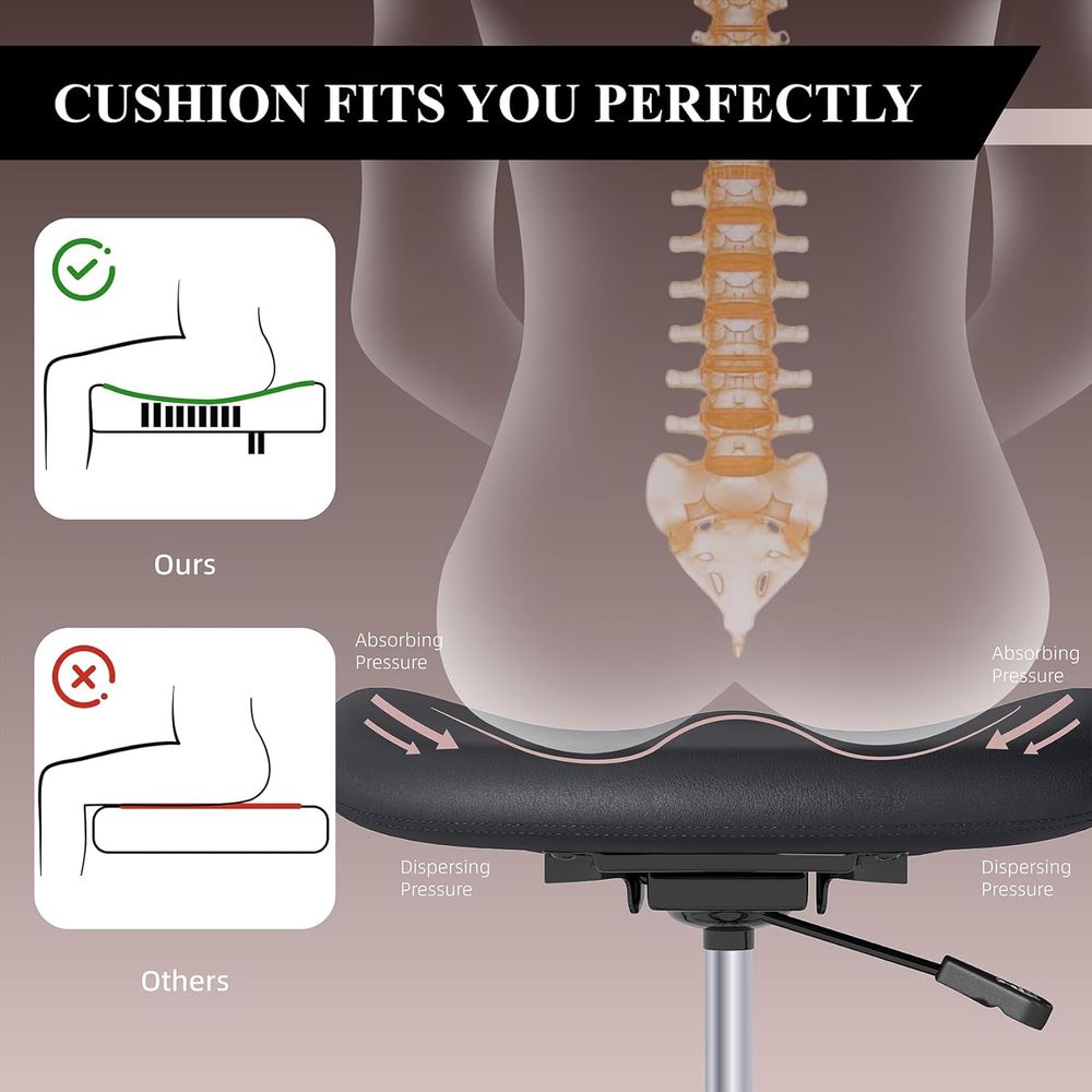 Ergonomic Swivel Chair with Lu - Home Bar Stools ulasan dan harga