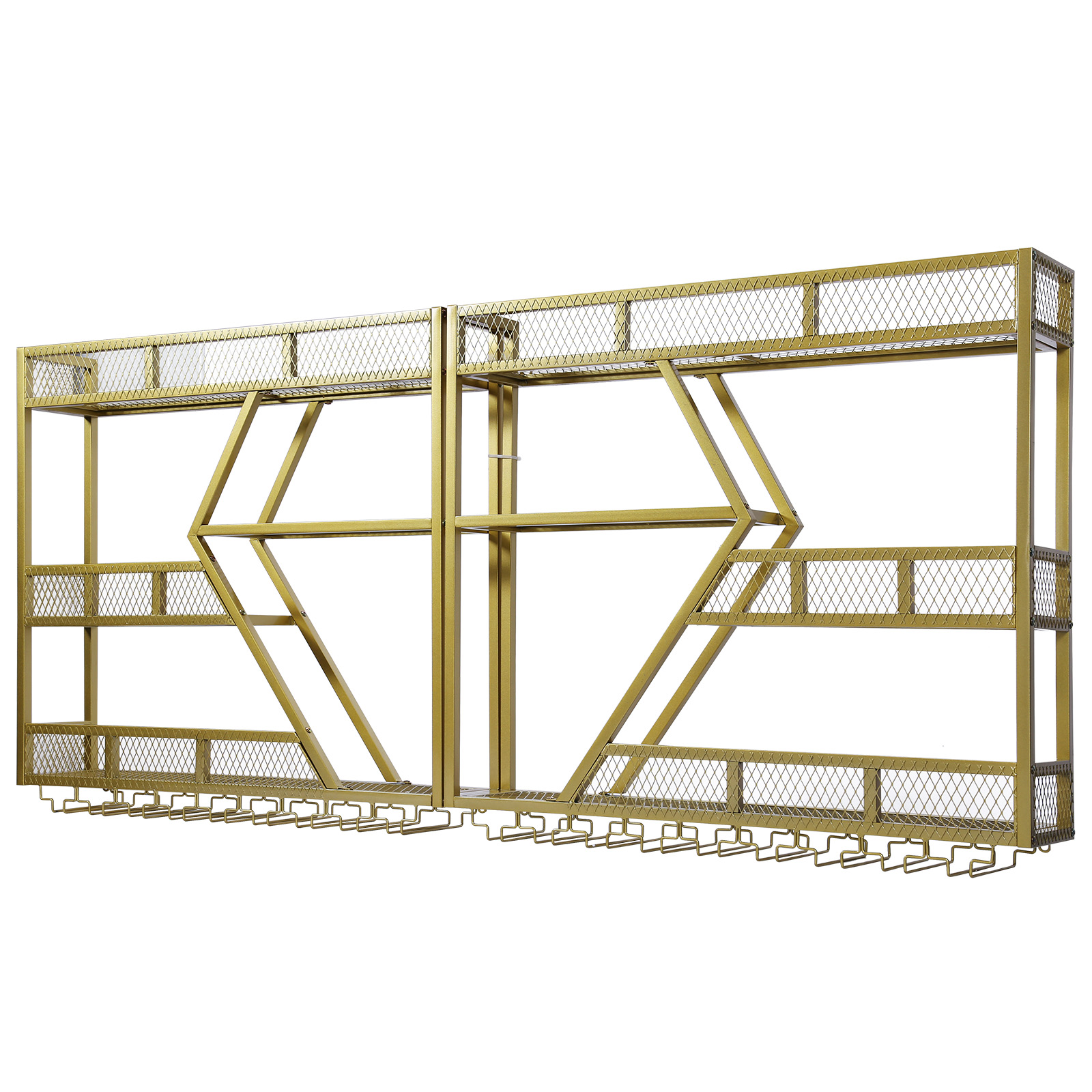 Metal Wine Bottles Storage Dis - Home Bar Shelf ulasan dan harga