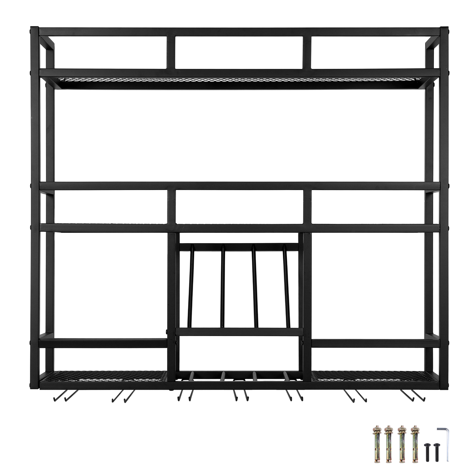 3 Tiers Wall Mounted Wine Rack - Home Bar Shelf ulasan dan harga
