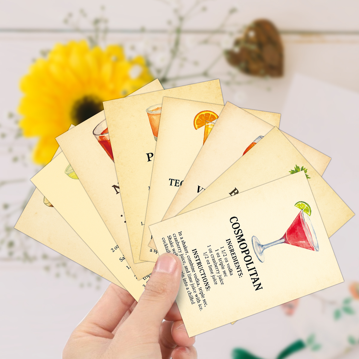 20pcs Cocktail Ingredients Rec - Cocktail Recipe Book ulasan dan harga
